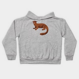 Otter Painting Hand Drawn Kids Hoodie